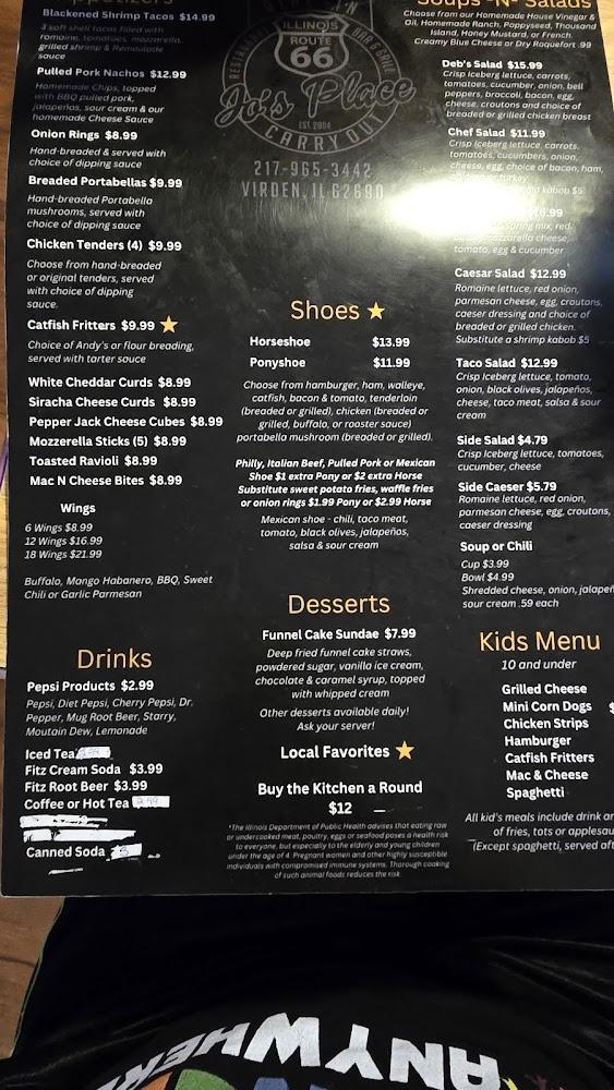 Jo's Place Menu image 4